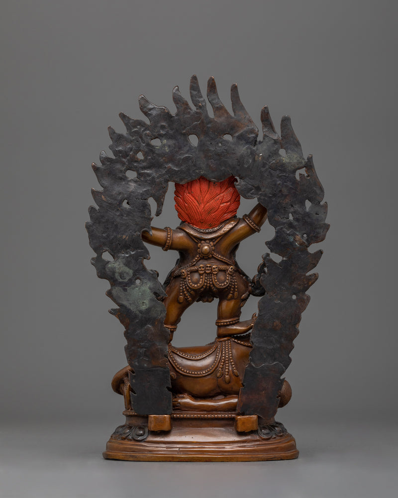 Two-Arms Yamantaka Handmade Statue | Embodiment of Wrathful Compassion