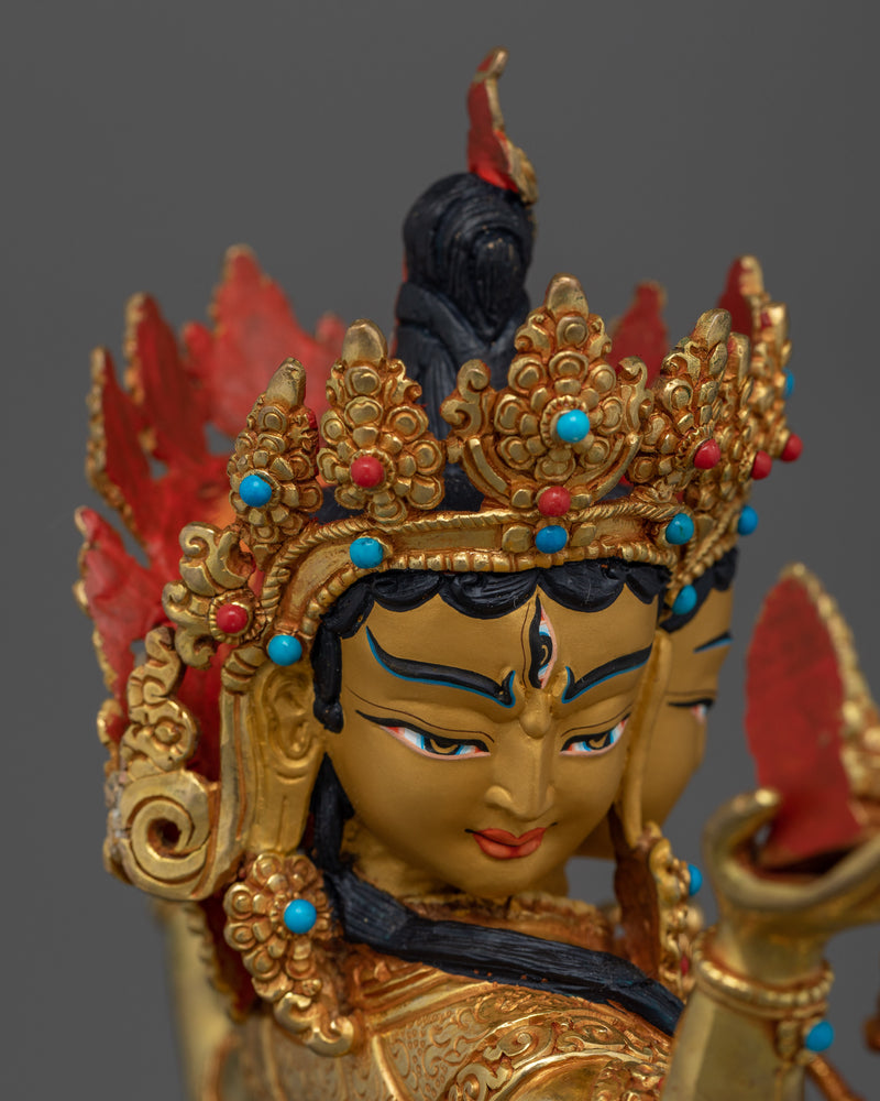 Namgyalma Sacred Handmade Statue | Embodiment of Longevity and Protection