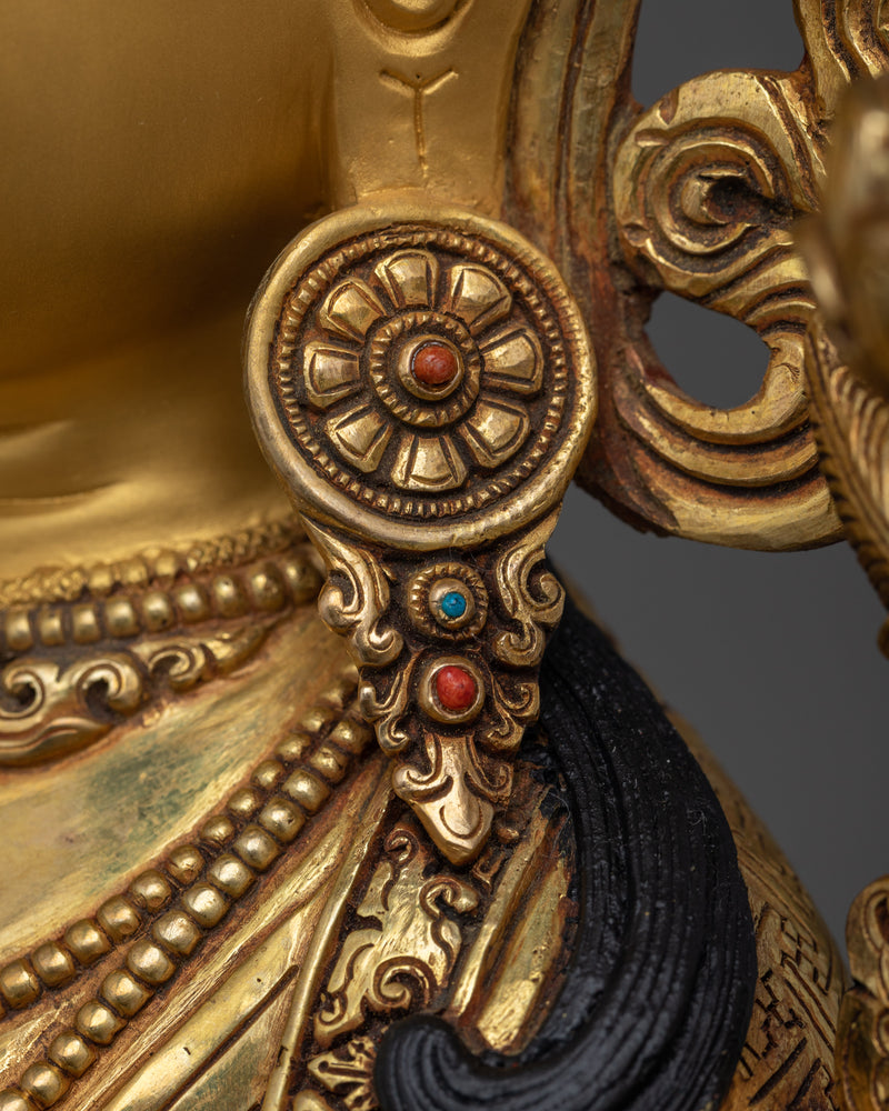 Artistic Elegance White Tara Statue | A Portrait of Serenity and Protection