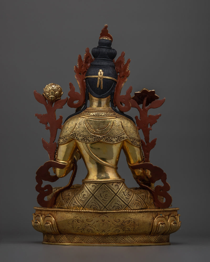 Artistic Elegance White Tara Statue | A Portrait of Serenity and Protection