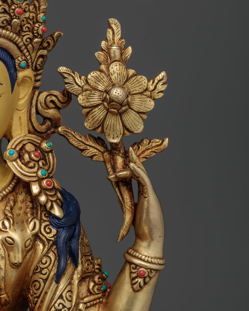 Chenrezig Beautiful Copper Statue | Compassionate Bodhisattva