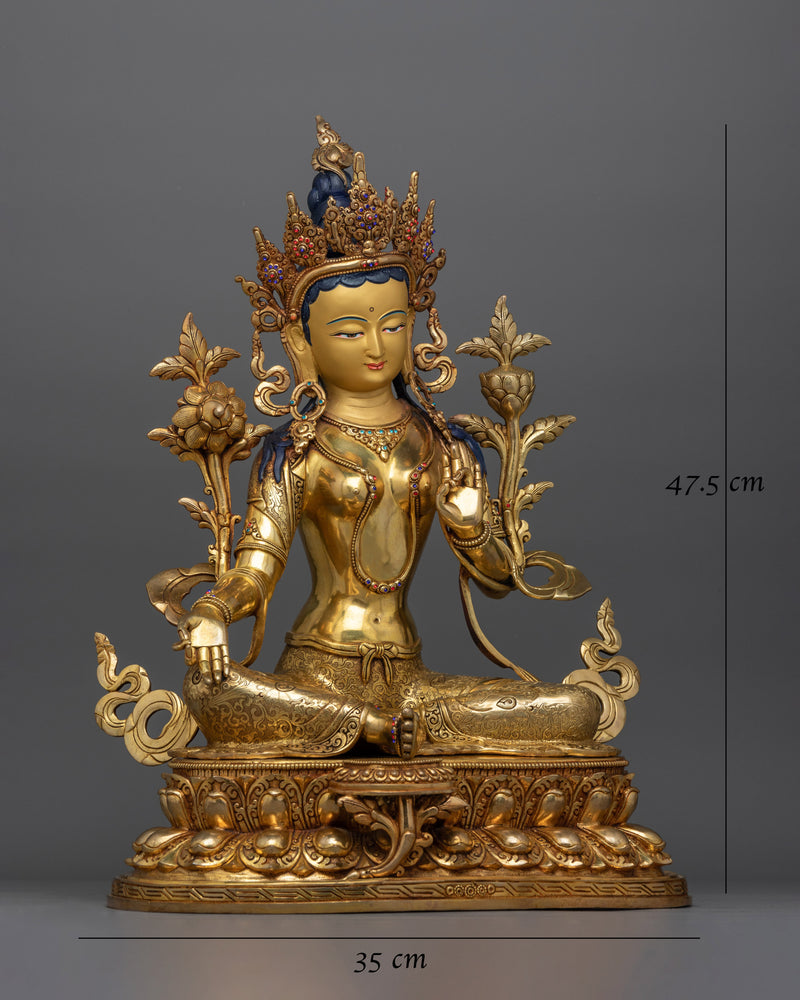 green-tara-spiritual buddhist sculpture