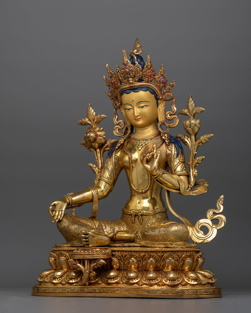 green-tara-spiritual buddhist sculpture