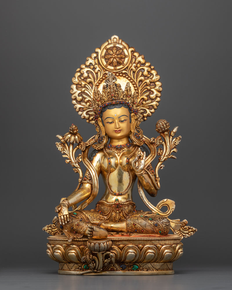 ma green-tara-spiritual sculpture