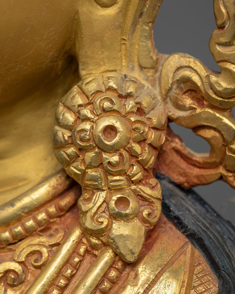 The Compassionate Protector Copper Statue | Green Tara Sculpture for Your Sacred Space