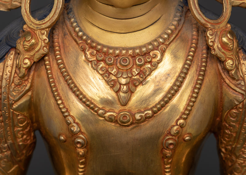 The Majestic Deity Amitayus Copper Statue | Infinite Life and Wisdom