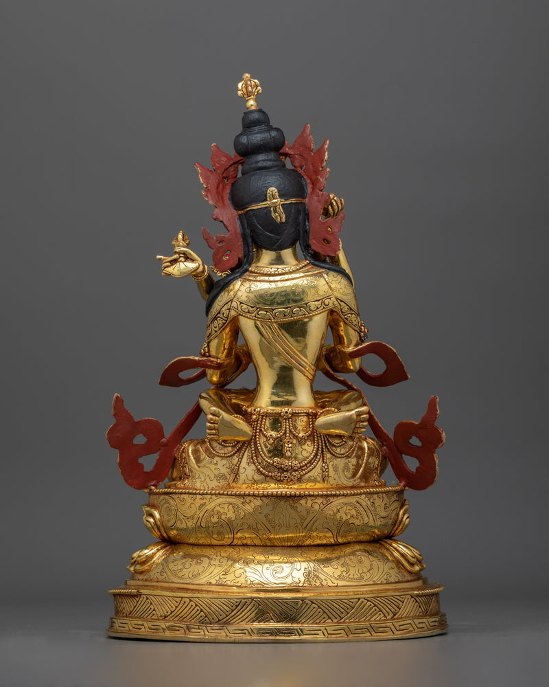 Vajradhara with Consort Copper Statue | The Embodiment of Ultimate Union