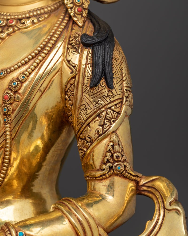 The Deity of Infinite Life and Wisdom | Amitayus Copper Statue