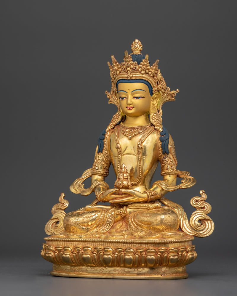 Amitayus Statue for Buddhist Shrine | A Symbol of Infinite Life and Wisdom