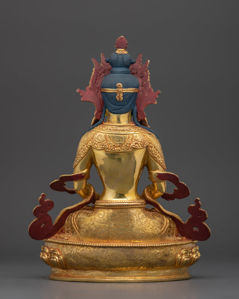 Amitayus Statue for Buddhist Shrine | A Symbol of Infinite Life and Wisdom