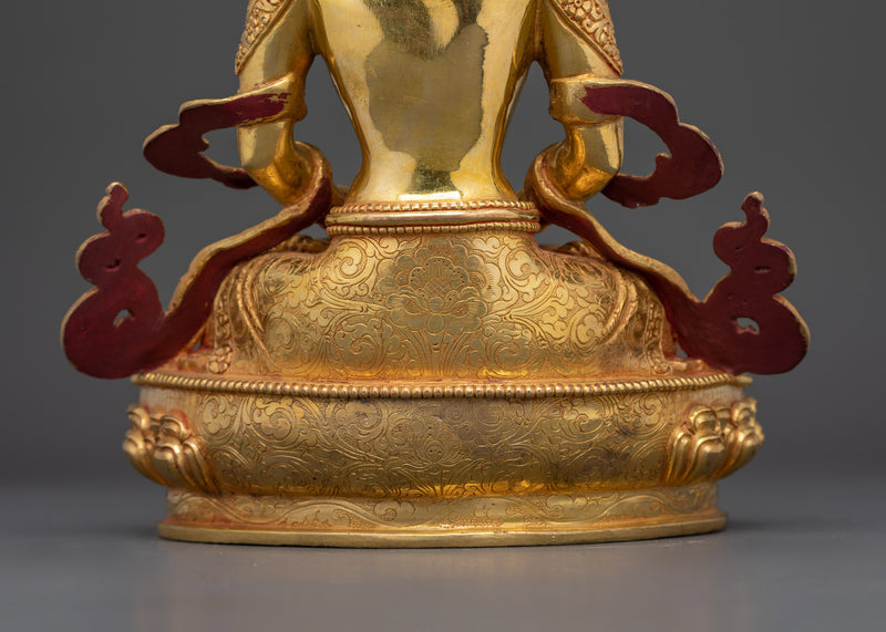 Amitayus Statue for Buddhist Shrine | A Symbol of Infinite Life and Wisdom