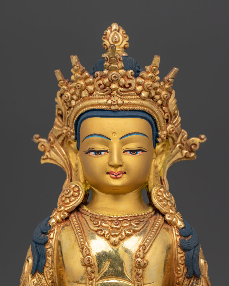 Amitayus Statue for Buddhist Shrine | A Symbol of Infinite Life and Wisdom