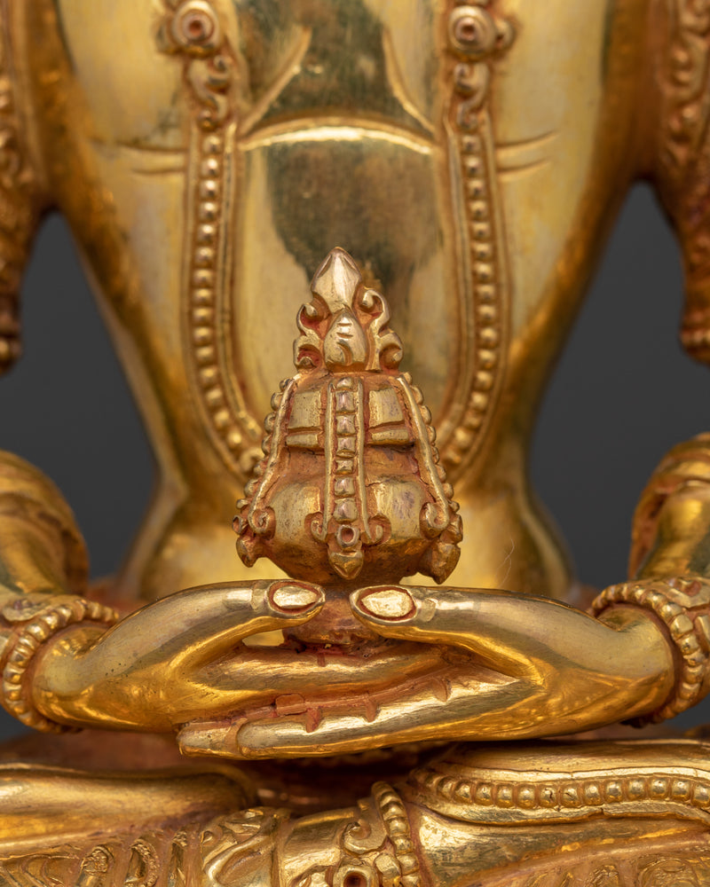 Amitayus Statue for Buddhist Shrine | A Symbol of Infinite Life and Wisdom