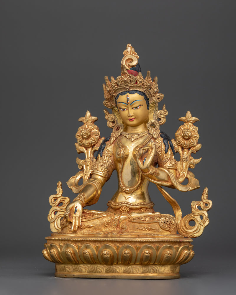 Sita Tara Sculpture for Shrine | Embodying Compassion and Serenity