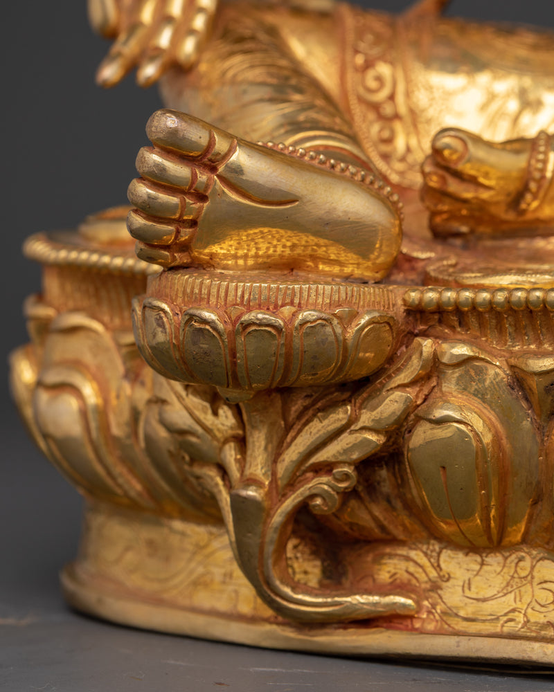 Green Tara Buddhist Sculpture for Shrine | Symbol of Compassion and Protection