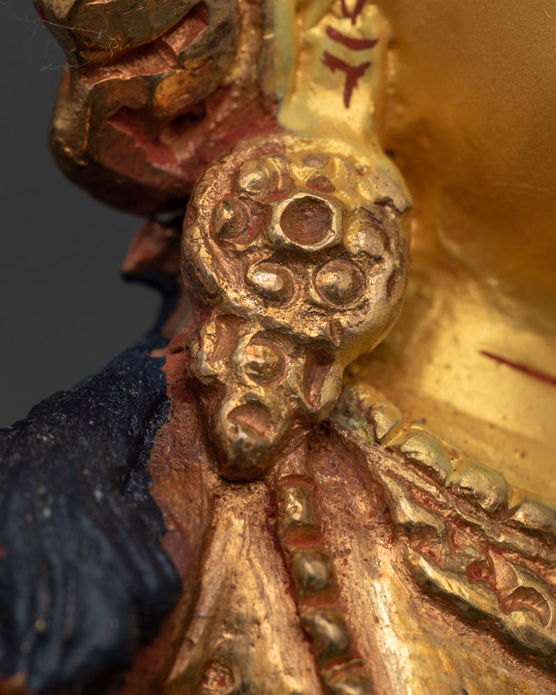 Sacred Manjushri Statue | 24K Gold Gilded Buddhist Art