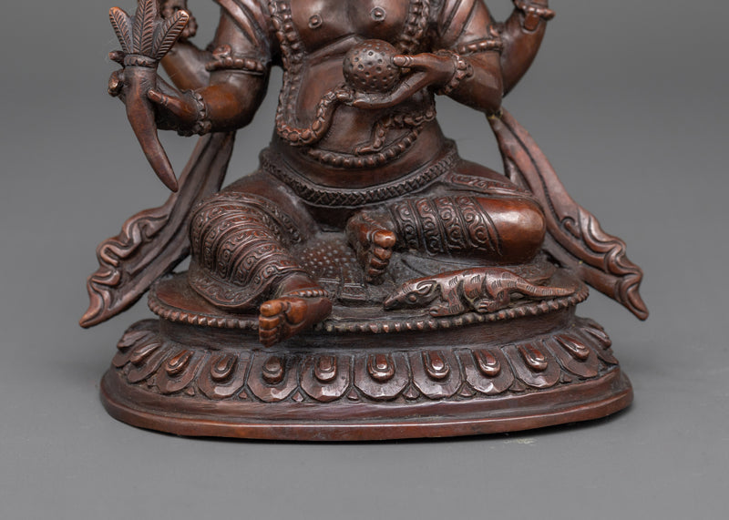 Sacred Ganesh Statue | Handcrafted Oxidized Copper Sculpture