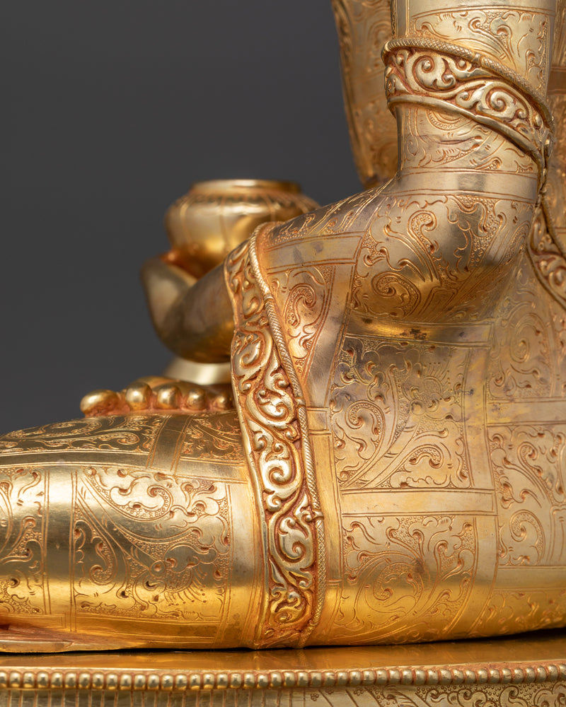 Gold gilded Shakyamuni Buddha statue| Enlightenment and Peace