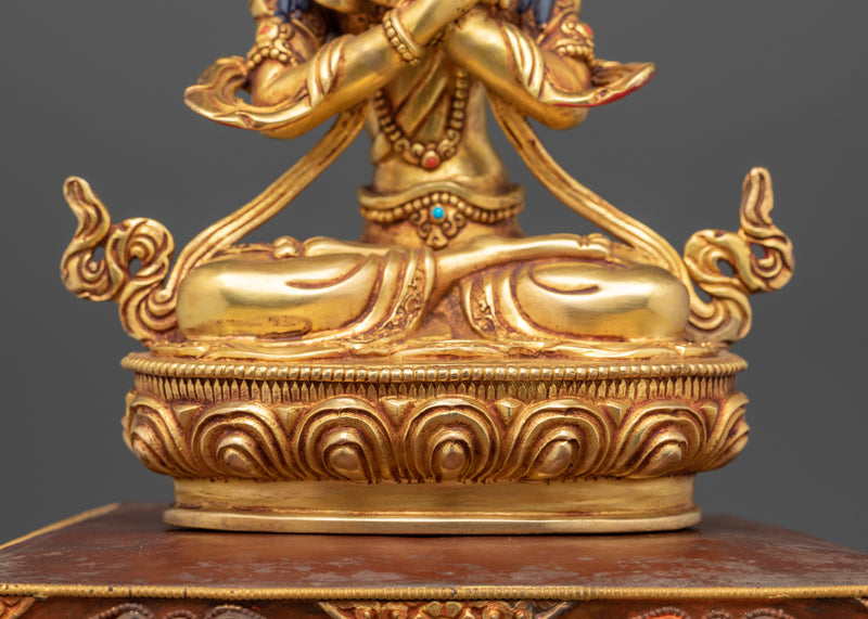 Vajradhara Buddha with Throne | The Primordial Buddha of Infinite Wisdom