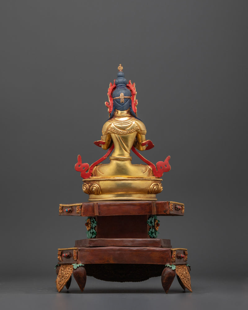 Vajradhara Buddha with Throne | The Primordial Buddha of Infinite Wisdom