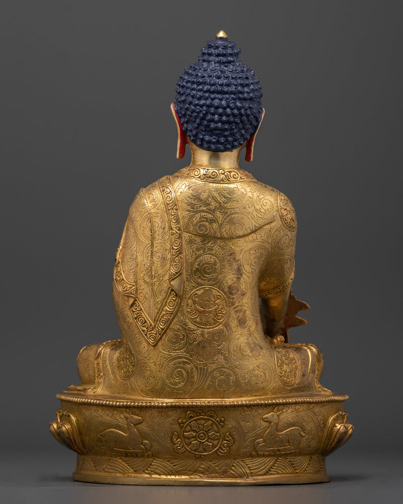 Supreme Healer Medicine Buddha | 24k Gold Gilded Nepalese Artwork