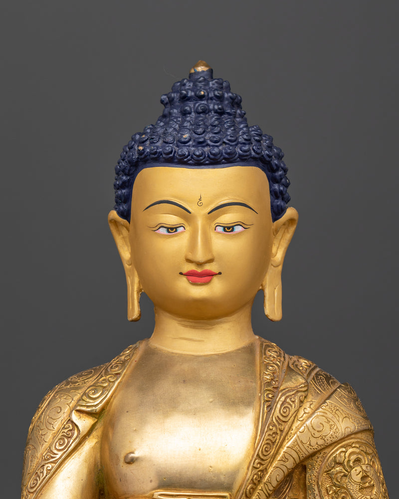 Supreme Healer Medicine Buddha | 24k Gold Gilded Nepalese Artwork