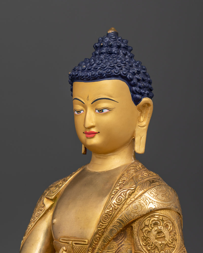 Supreme Healer Medicine Buddha | 24k Gold Gilded Nepalese Artwork