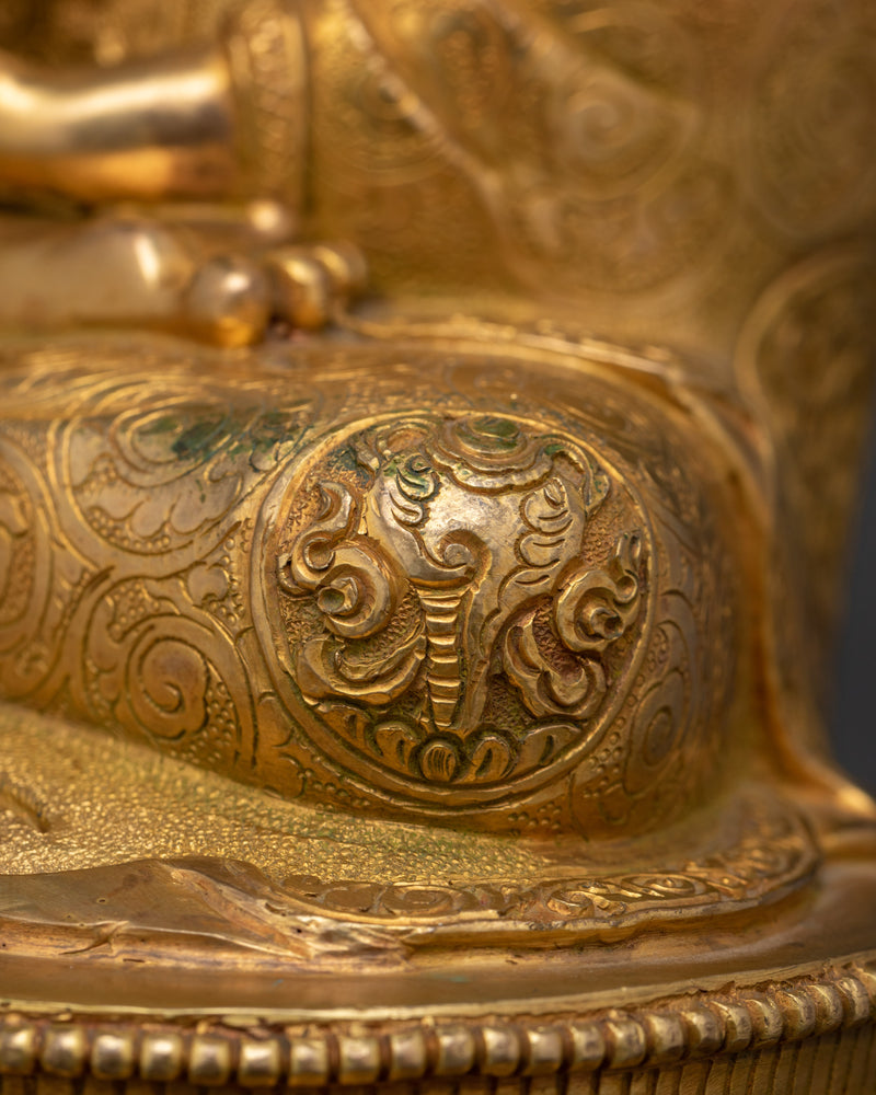 Supreme Healer Medicine Buddha | 24k Gold Gilded Nepalese Artwork