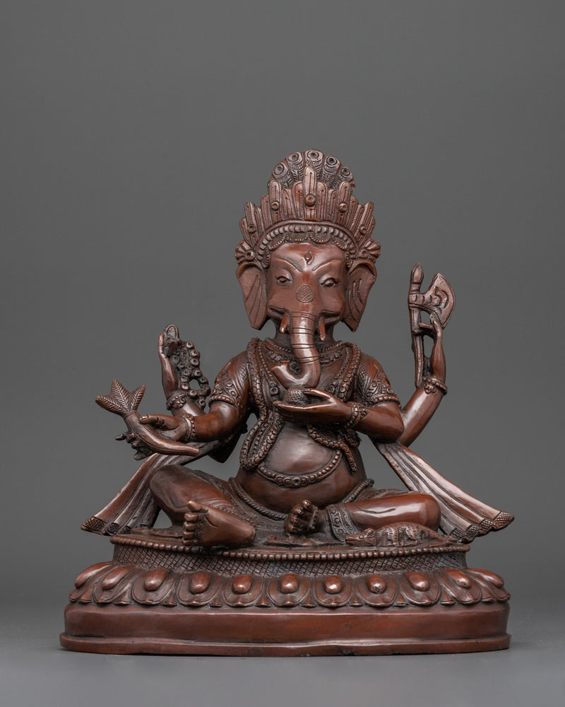 Four-Armed Ganesh Statue