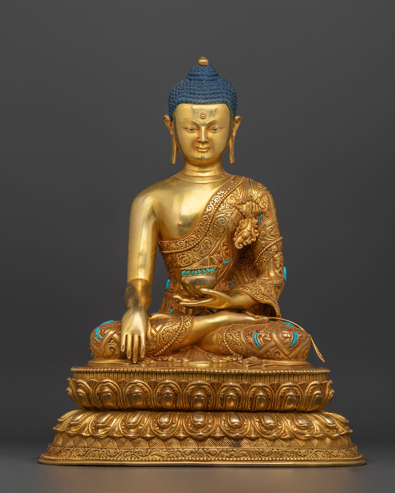 Shakyamuni Buddha Founder of Buddhism Statue | 22.4 Inches Hand Carved Masterpiece