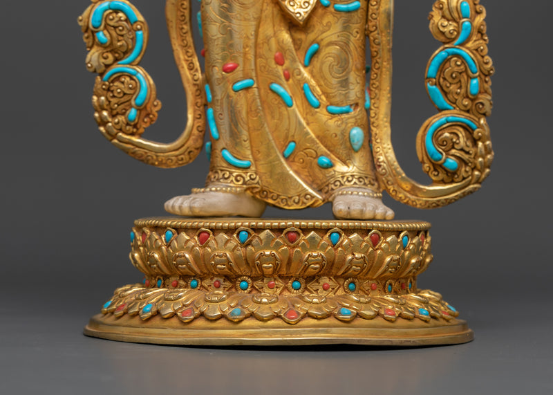 Vajrasattva Sambhogakaya Buddha Dorje Sempa | 21.3 Inch Handcrafted Statue