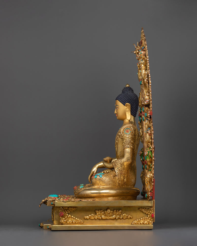 The Shakyamuni Buddha Gilt Statue | The Enlightened One