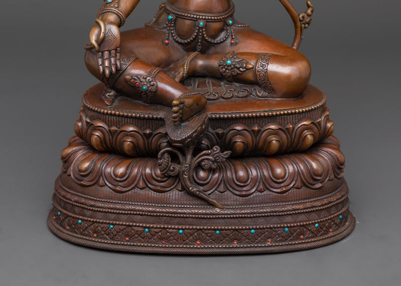 The Swift Protector and Compassionate Savior | Green Tara Oxidized Statue