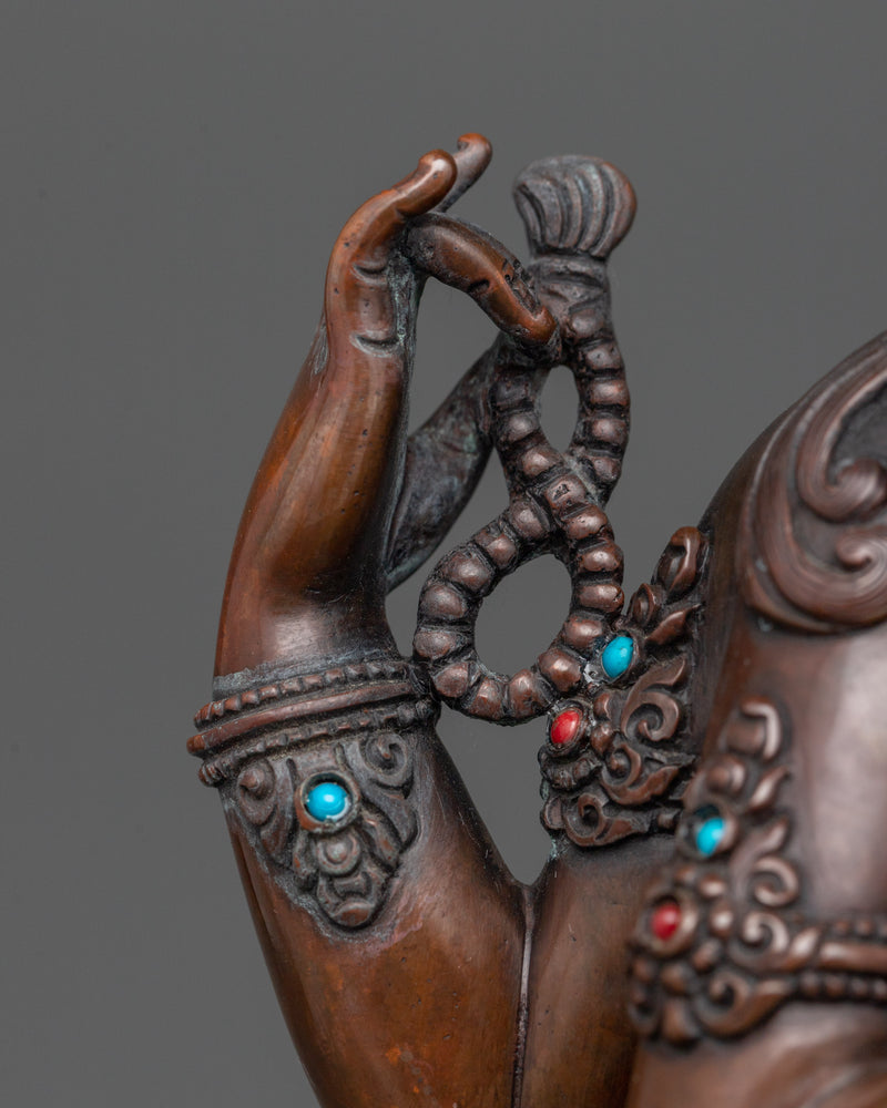 The Embodiment of Mercy Chenrezig | Traditional Nepalese Sculpture