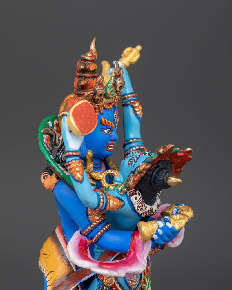 Yidam Deity Chakrasambhara with Consort | 24K Gold Gilded Copper Statue