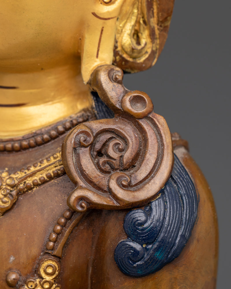 Oxidized Amitayus Buddha Statue | An Eternal Symbol of Longevity and Wisdom