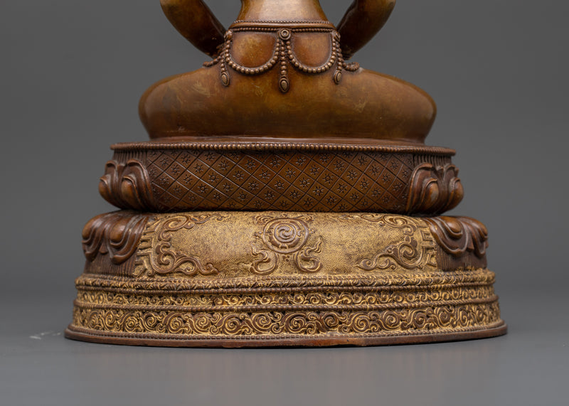 Oxidized Amitayus Buddha Statue | An Eternal Symbol of Longevity and Wisdom