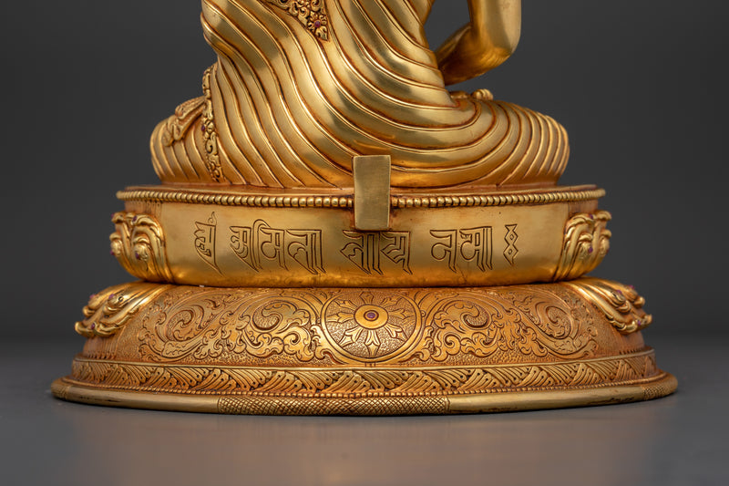 The Buddha of Infinite Light and Compassion | Amitabha Buddha Gilt Statue