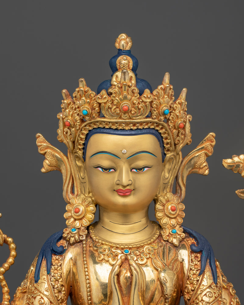 24k-gold-gilded-chenrezig-figurine