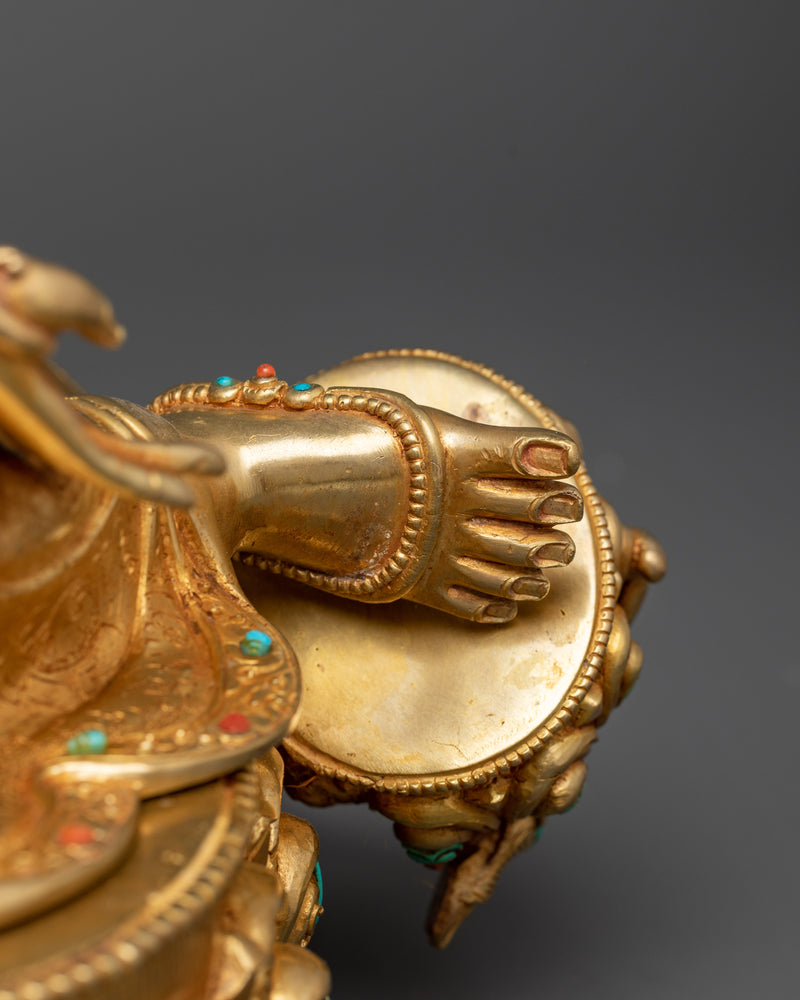 24K Gold Gilded Shree Arya Tara | The Mother of Liberation and Compassion