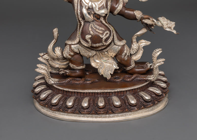 Wrathful Trakpo Sumtril Yidam Statue | Fierce Protector and Power