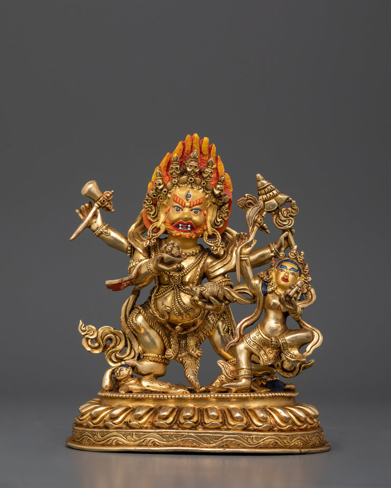 Black Dzambhala Precious Golden Deity | God of Wealth