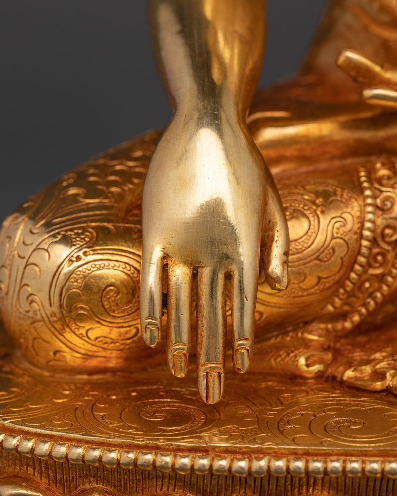 Prince Shakyamuni Buddha | 24K Gold Gilded Tibetan Sculpture