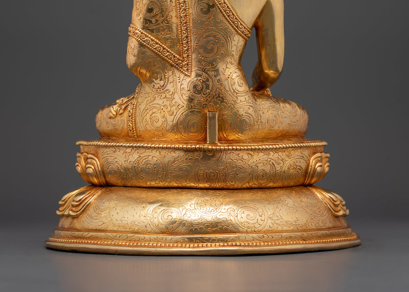 Prince Shakyamuni Buddha | 24K Gold Gilded Tibetan Sculpture