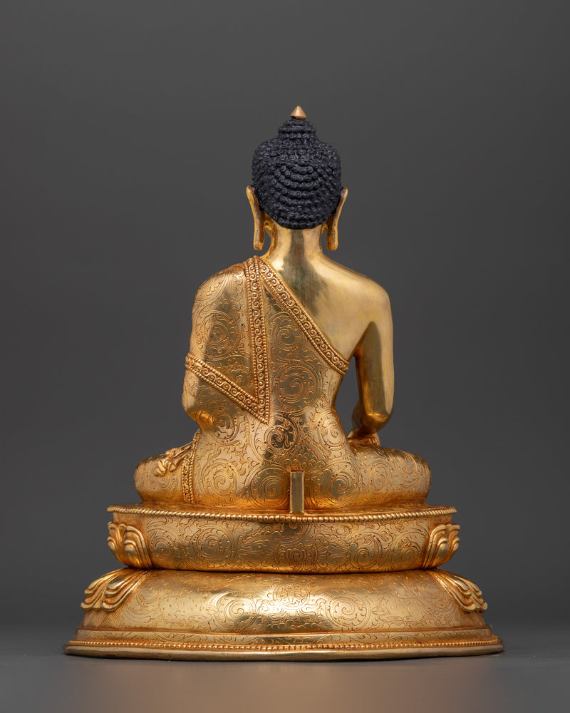 Prince Shakyamuni Buddha | 24K Gold Gilded Tibetan Sculpture