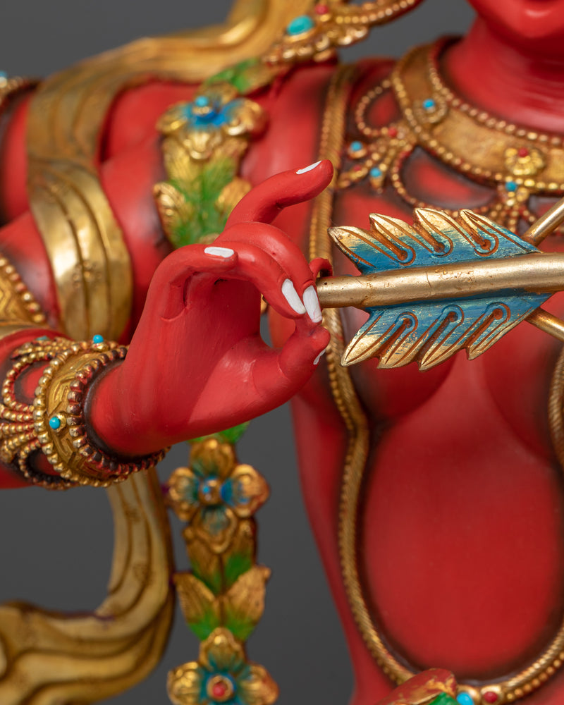 Red Goddess Kurukulla | Handcrafted Tibetan Art