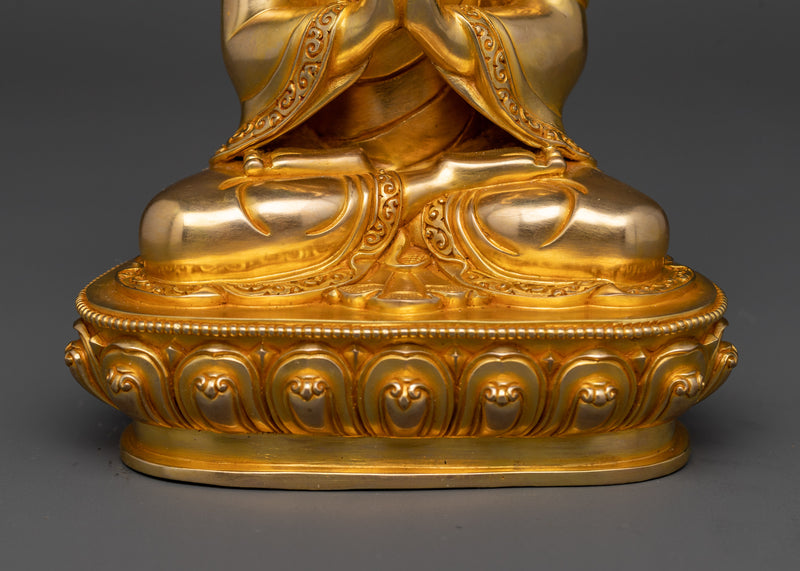 Supreme Buddha Vairocana Statue | 24K Gold Gilded Spiritual Art