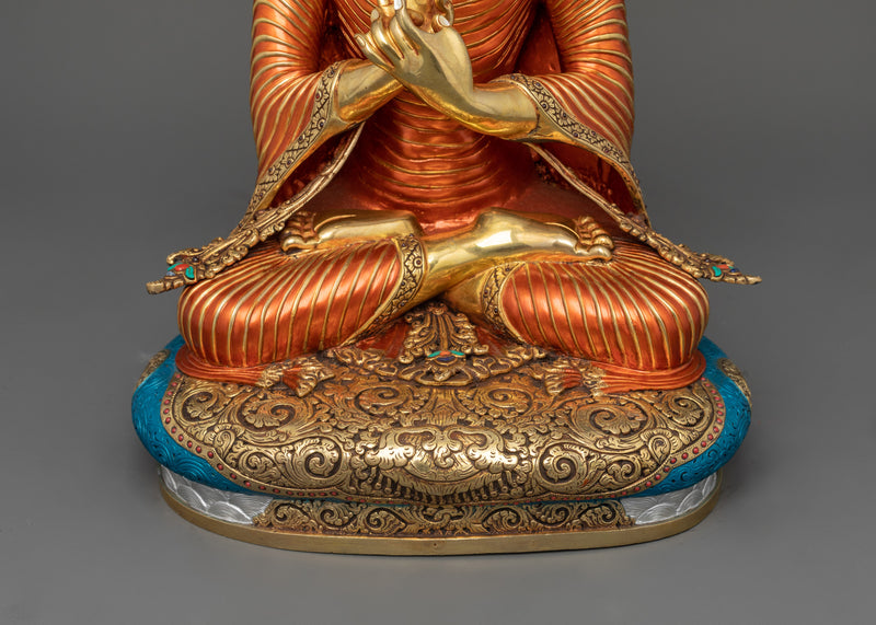 Maitreya Buddha of the Future Statue | Spiritual Sculpture in Dharmachakra mudra