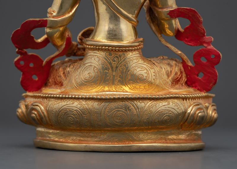 Vajrasattva Purification Deity | 24K Gold Gilded Tibetan Copper Statue