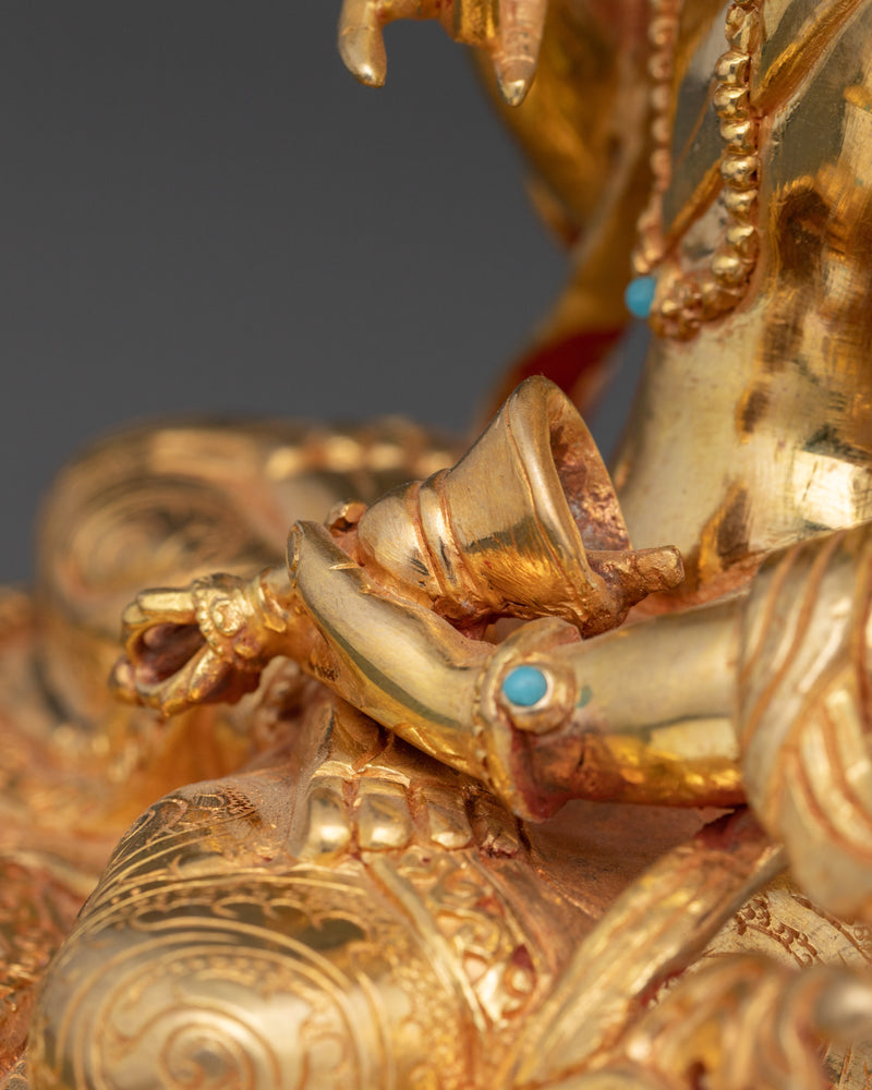 Vajrasattva Purification Deity | 24K Gold Gilded Tibetan Copper Statue